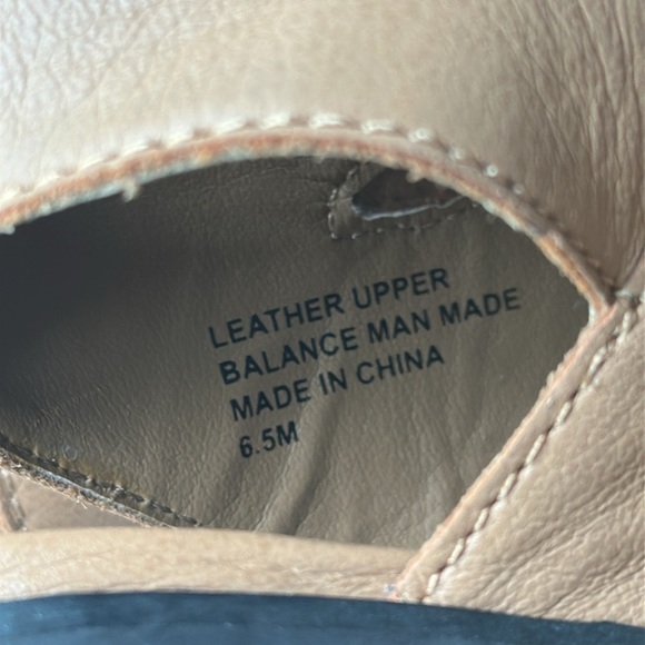 Kelsi Dagger Leather Heeled Gladiator Lace Up Open Toe Sandal Tan Cut Out Bootie - Picture 14 of 17